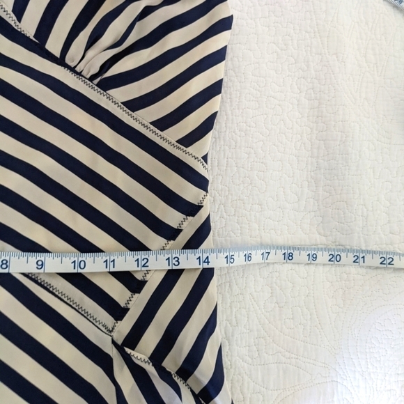 𝅺Suzi Chin Striped Silk Slip Dress Retro Art Deco Style 10 Maxamilist Designer - Picture 11 of 13